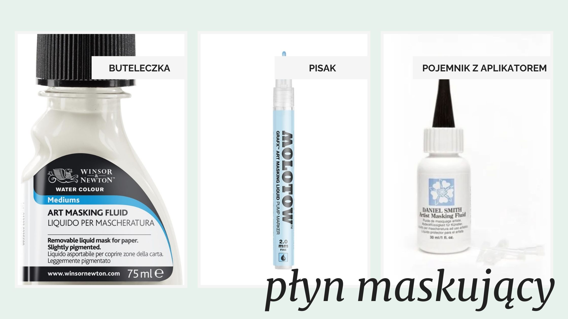 rodzaje płynu maskującego